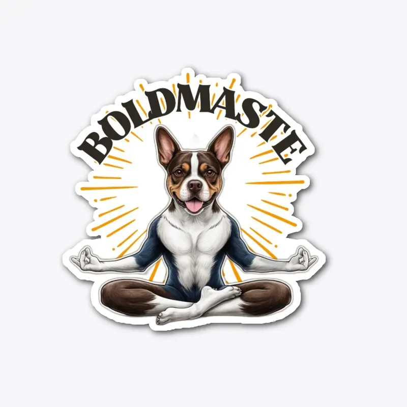 Boldmasté: Zen Boston Terrier Yoga 